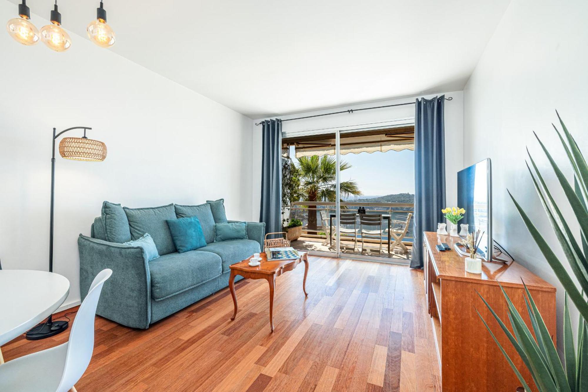 Extraordinary Sea View - 1 Bdr With Ac Apartment Villefranche-sur-Mer Luaran gambar