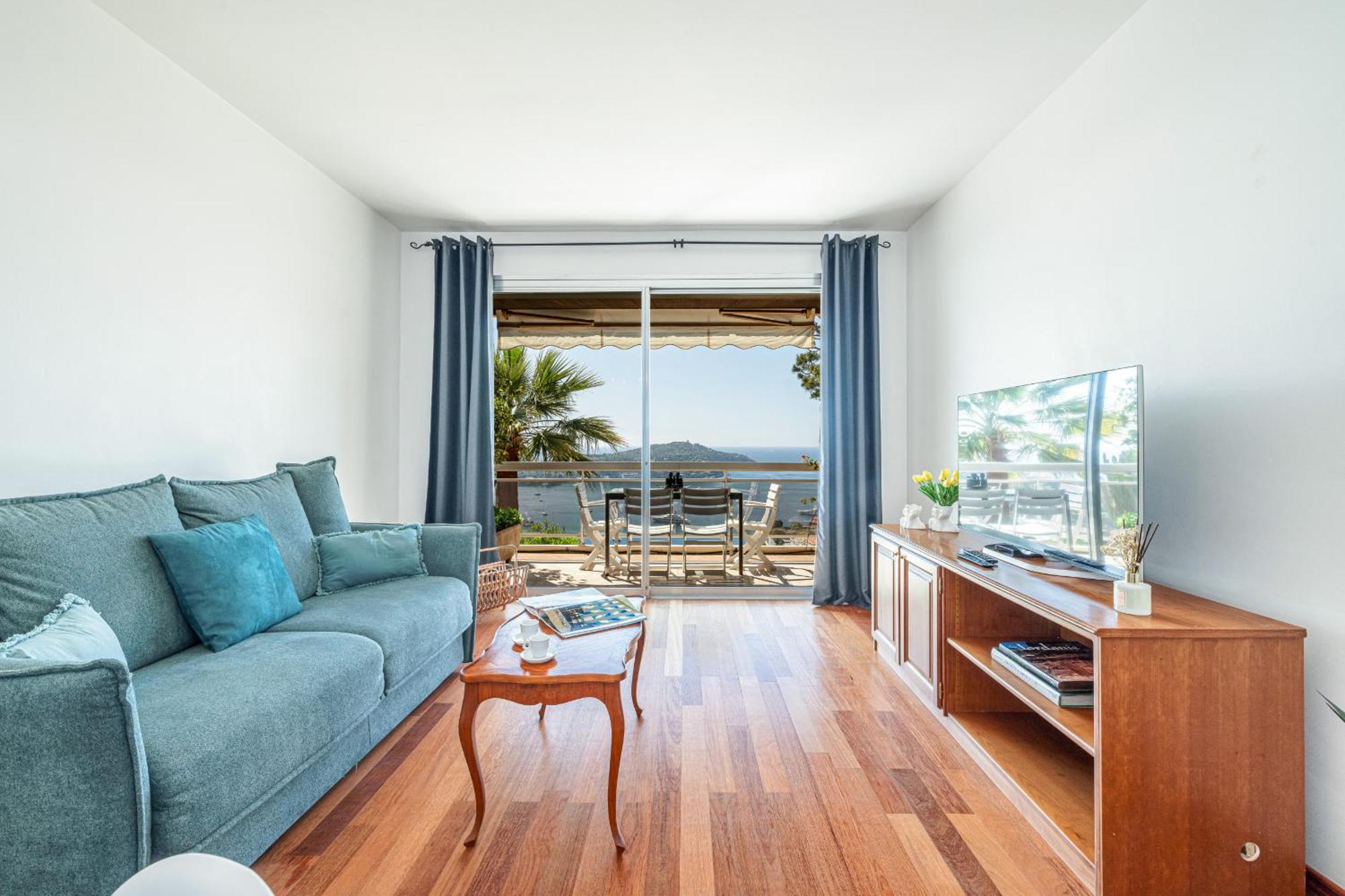 Extraordinary Sea View - 1 Bdr With Ac Apartment Villefranche-sur-Mer Luaran gambar