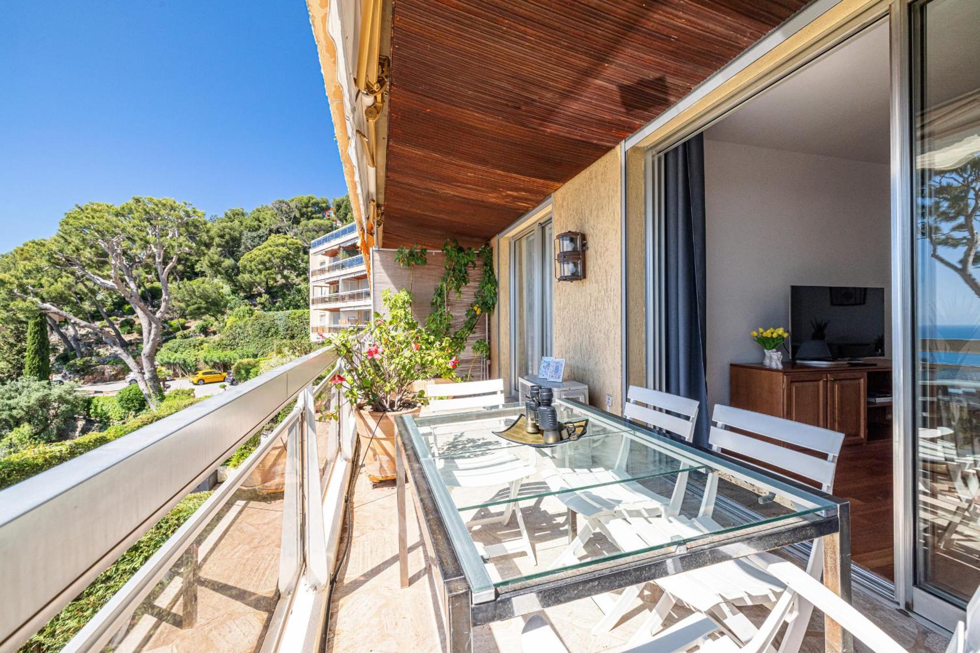 Extraordinary Sea View - 1 Bdr With Ac Apartment Villefranche-sur-Mer Luaran gambar